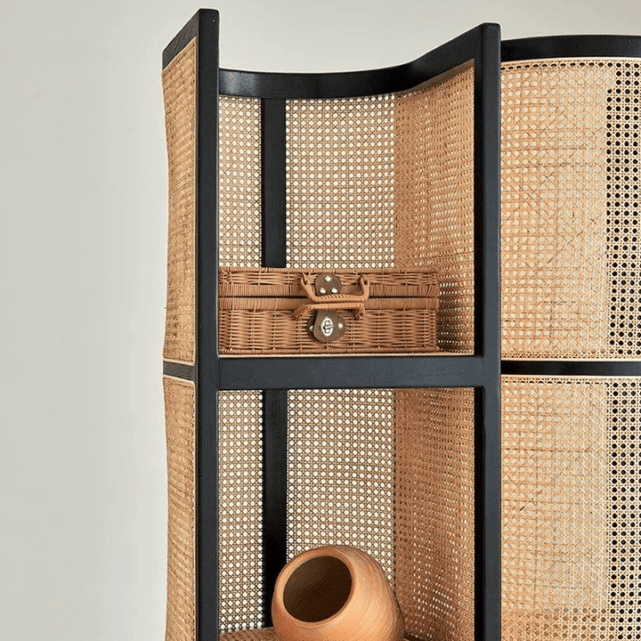 Zeno Japandi Rattan Display Stand - Exclusivia
