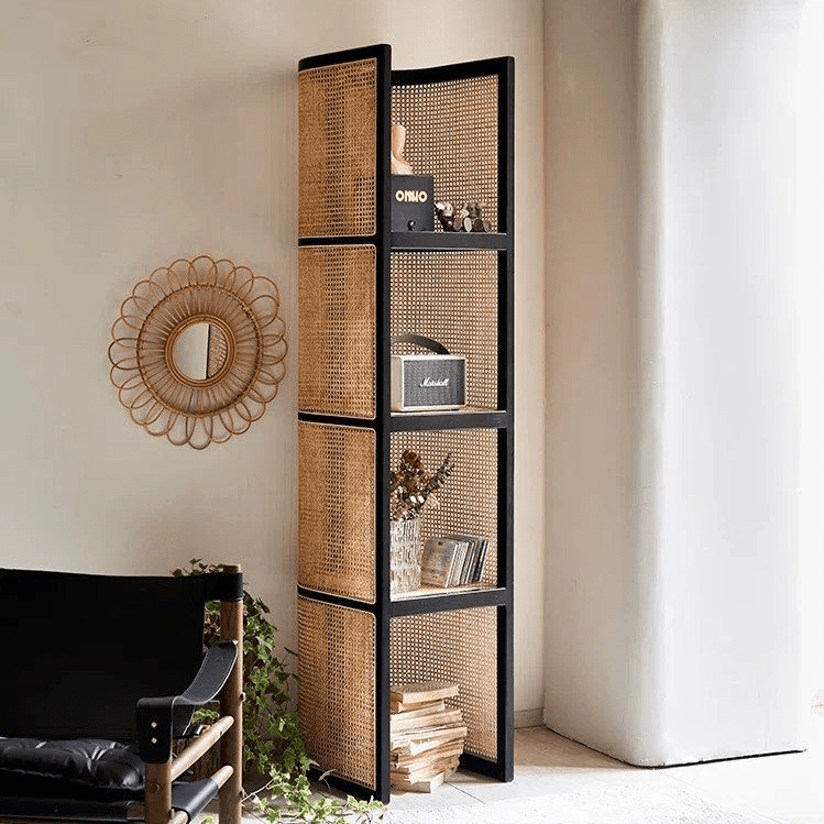 Zeno Japandi Rattan Display Stand - Exclusivia