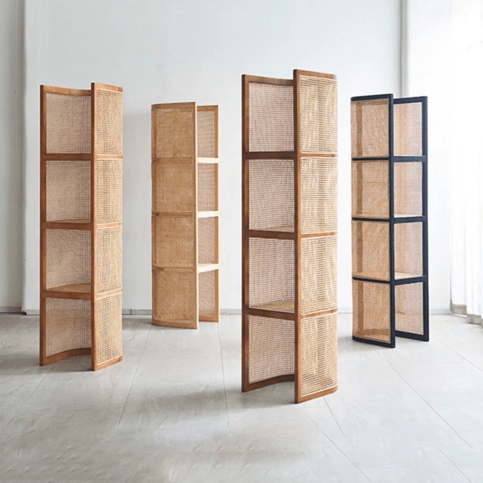 Zeno Japandi Rattan Display Stand - Exclusivia