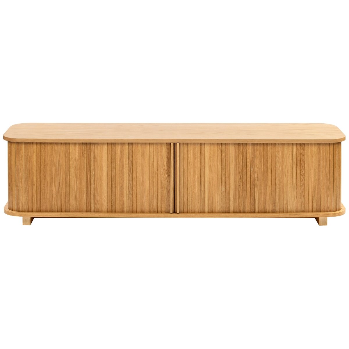 Zeno Tambour Oak TV Console, 170 cm - Exclusivia