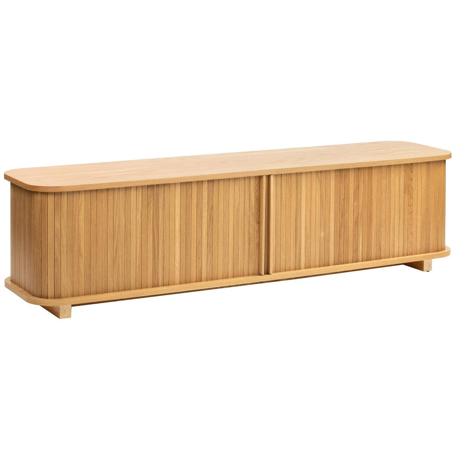 Zeno Tambour Oak TV Console, 170 cm - Exclusivia