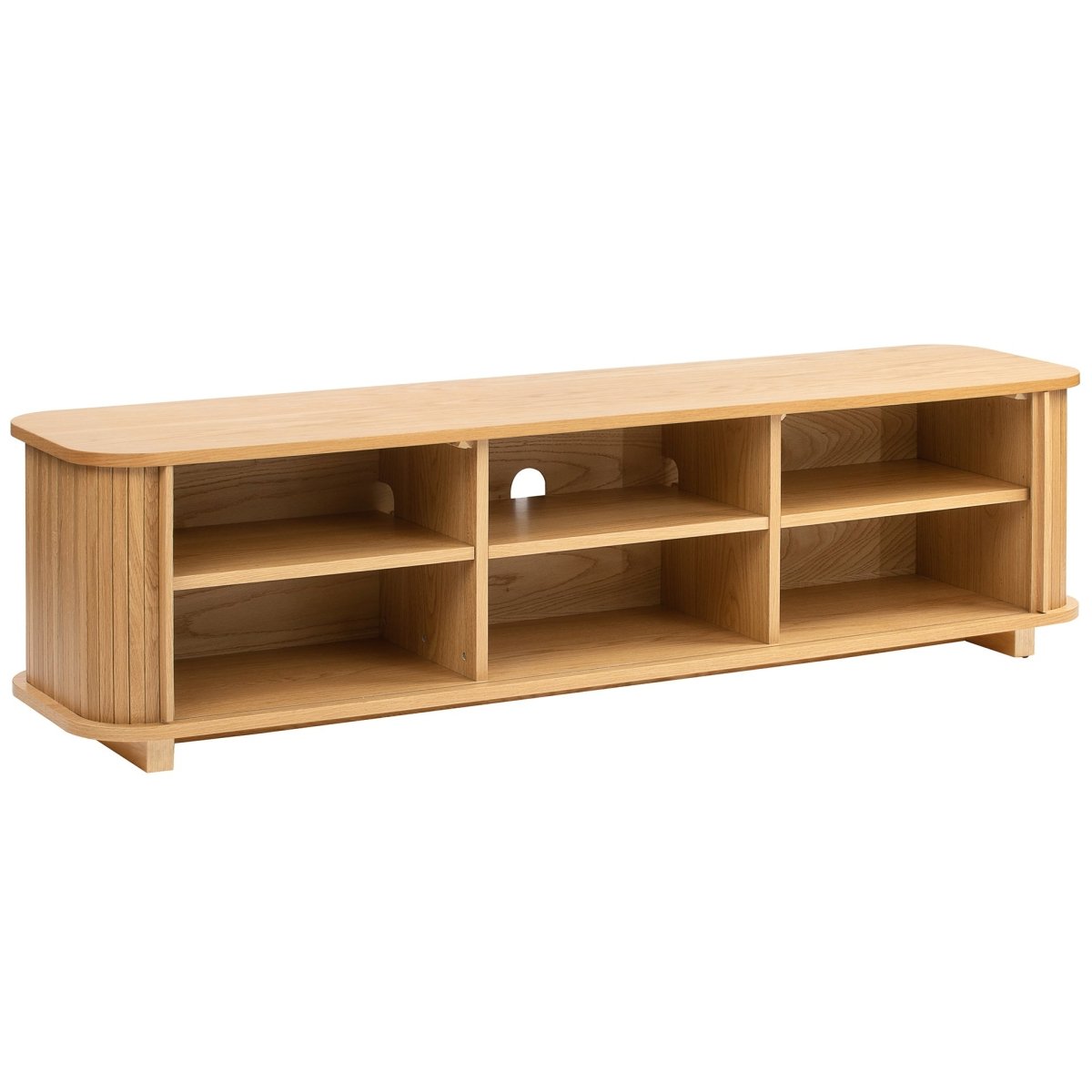 Zeno Tambour Oak TV Console, 170 cm - Exclusivia