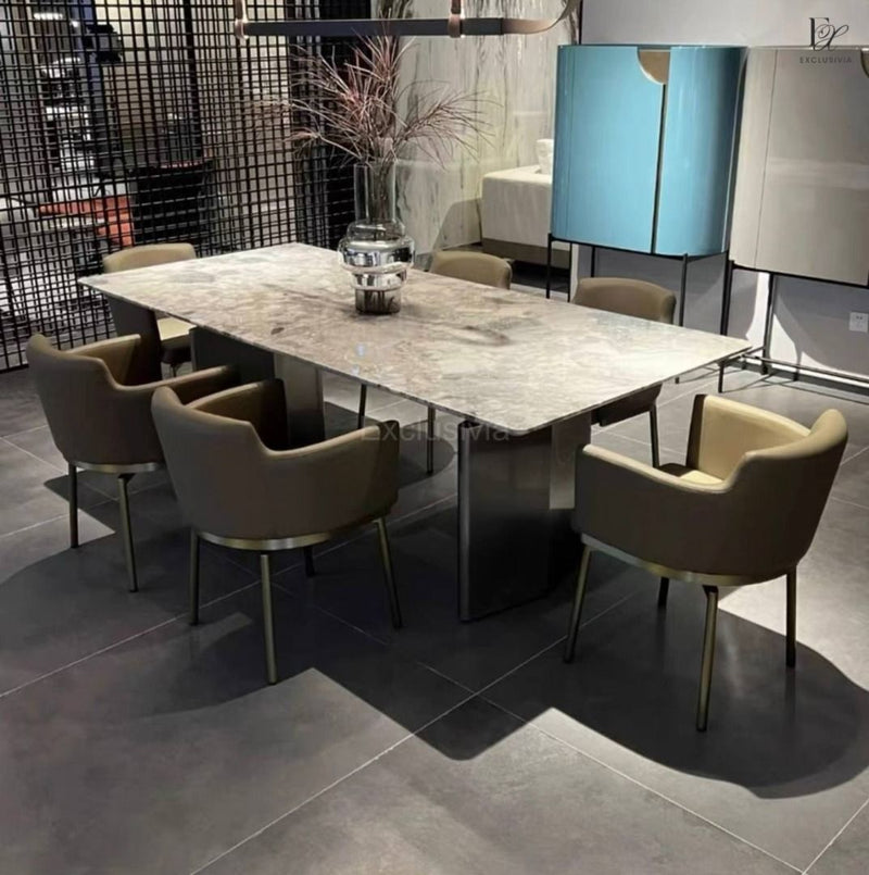 ZOLA Modern Marble Dining Table - Exclusivia