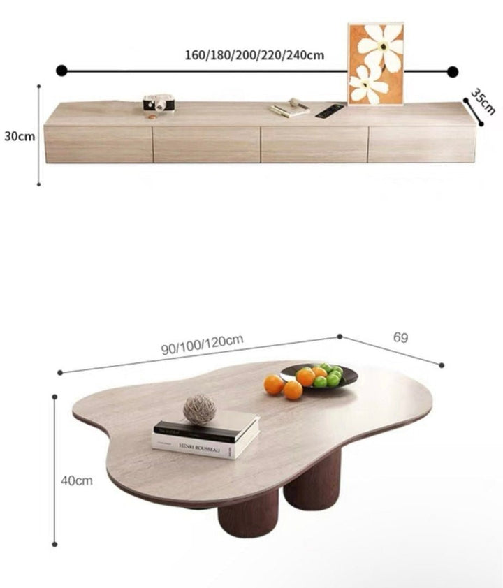Zorin Modern TV Console & Coffee Table - Exclusivia