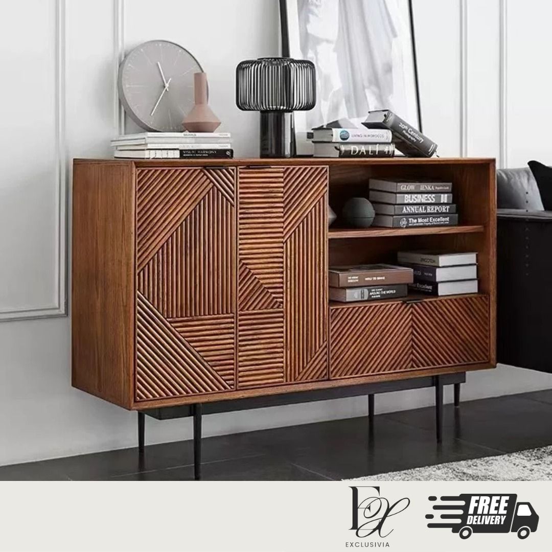 ADIME Modern Solid Wood Sideboard - Exclusivia