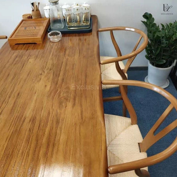 AKACHI Wood Dining Table - Exclusivia