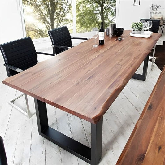 AKACHI Wood Dining Table - Exclusivia