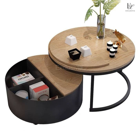 ARIA Round Nesting Coffee Tables - Exclusivia