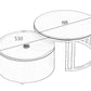 ARIA Round Nesting Coffee Tables - Exclusivia