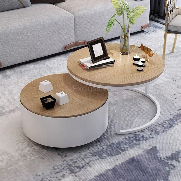 ARIA Round Nesting Coffee Tables - Exclusivia