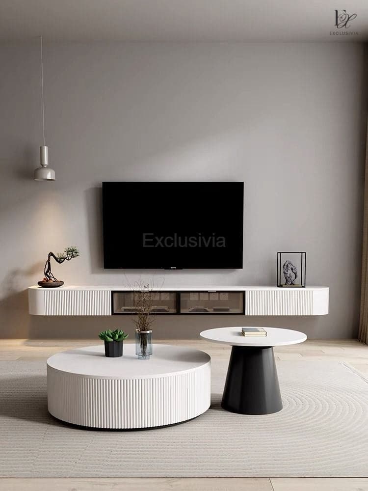 AUX Floating TV Console Coffee Table - Exclusivia