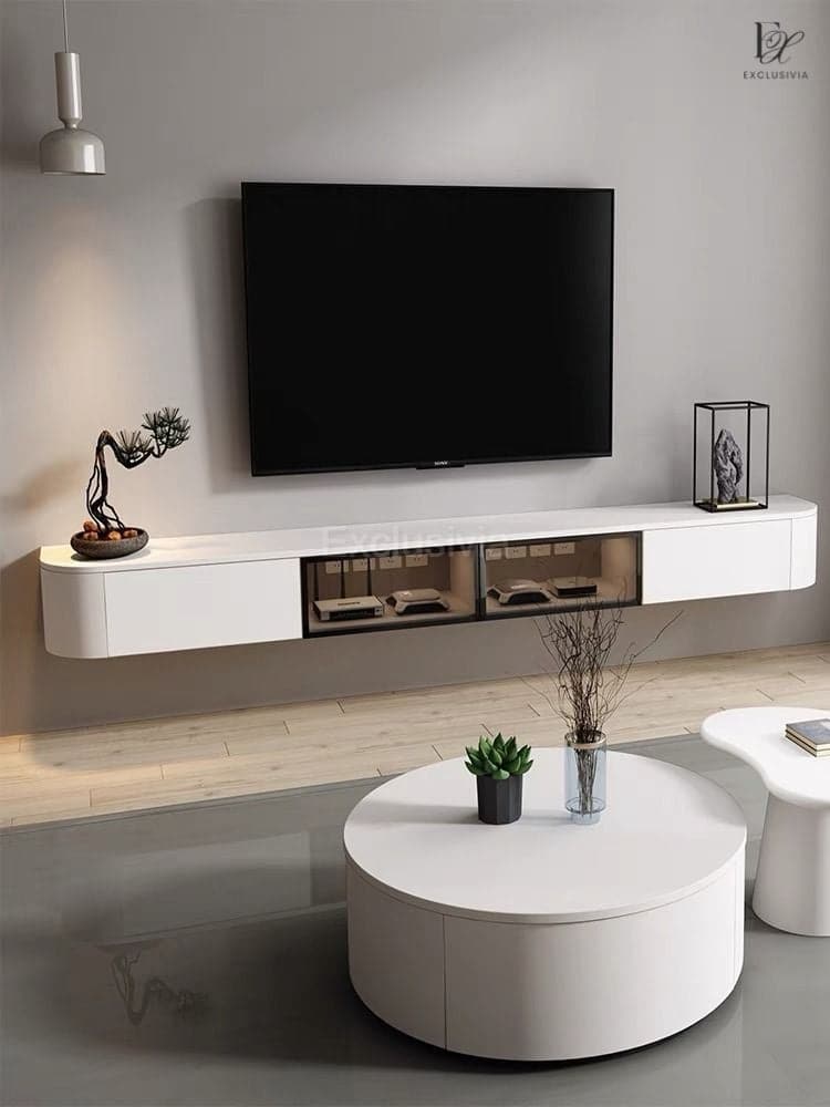 AUX Floating TV Console Coffee Table - Exclusivia