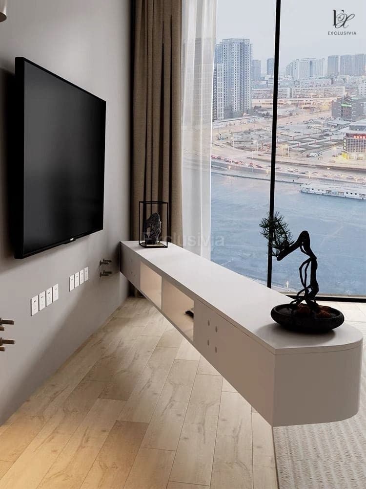 AUX Floating TV Console Coffee Table - Exclusivia