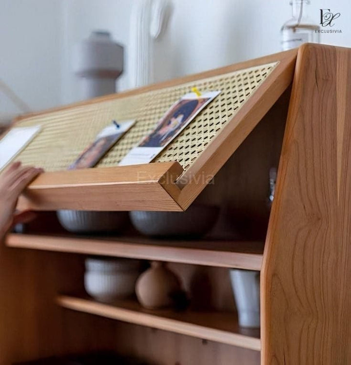 BLAZE Rattan Kitchen Counter Cabinet - Exclusivia
