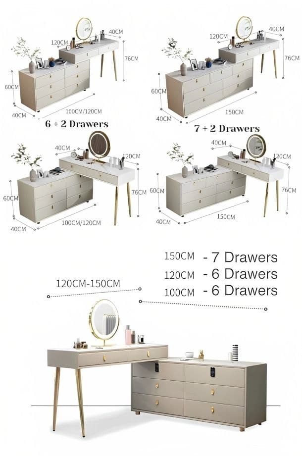 BORG Vanity | Dressing Table - Exclusivia