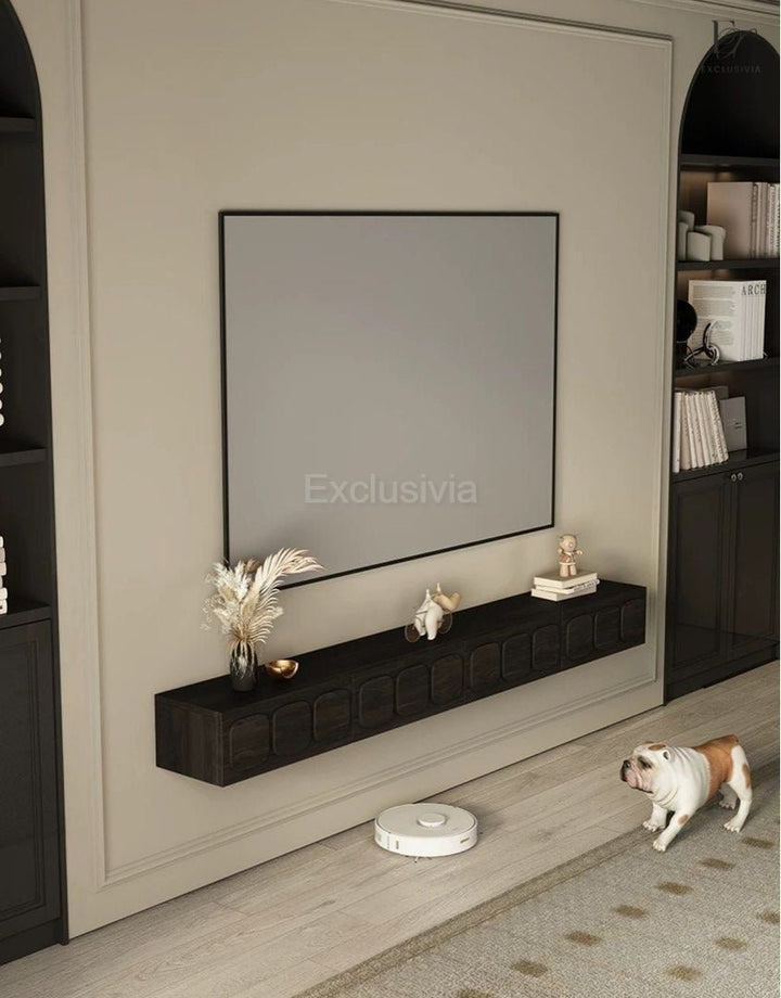 BOSSQUE Rustic Floating TV Console - Exclusivia