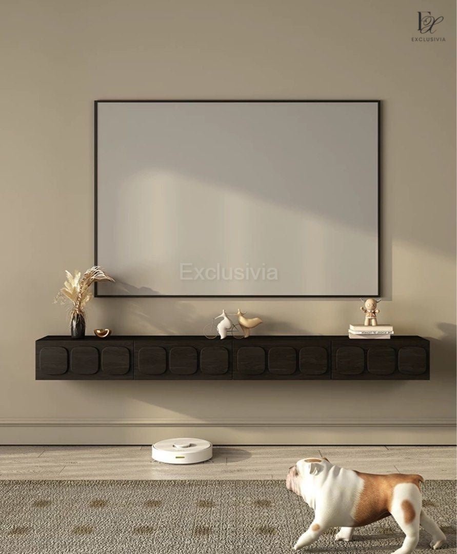 BOSSQUE Rustic Floating TV Console - Exclusivia