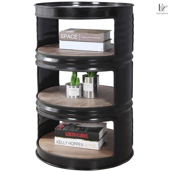 BULLSEYE Industrial Metal Barrel Shelf - Exclusivia