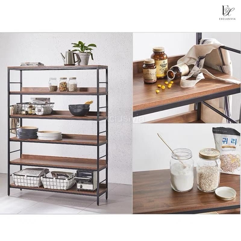 CHESTER Industrial Solid Wood Shelf - Exclusivia