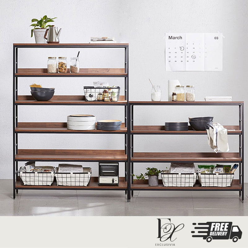 CHESTER Industrial Solid Wood Shelf - Exclusivia