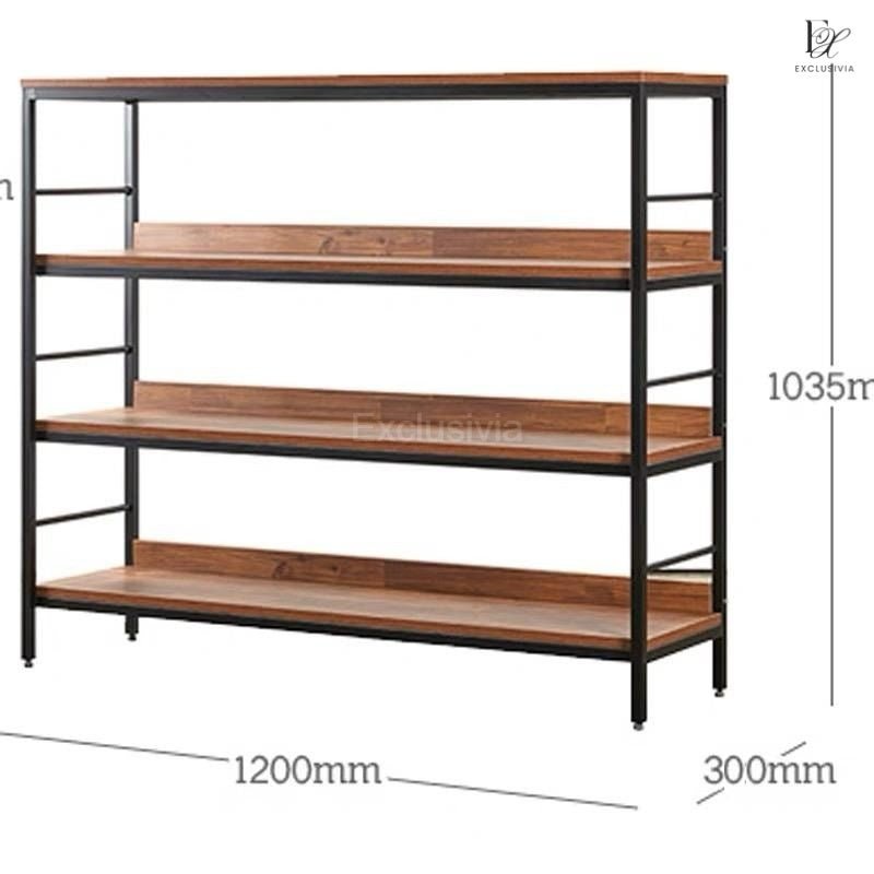 CHESTER Industrial Solid Wood Shelf - Exclusivia