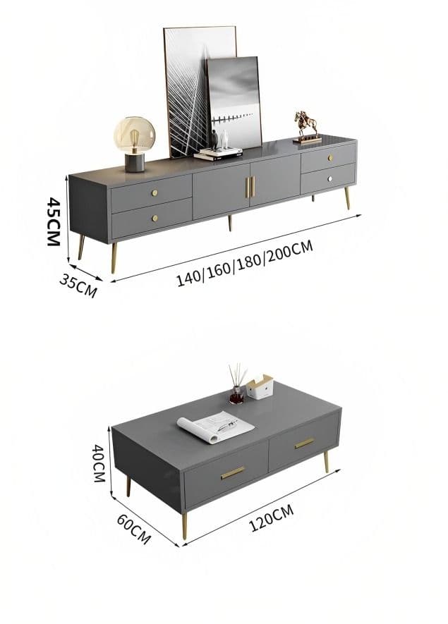 CIEL TV Console Coffee Table - Exclusivia