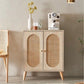 COMOS Rustic Rattan Sideboard Cabinet - Exclusivia