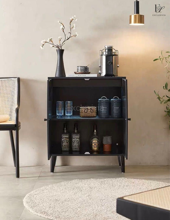 COMOS Rustic Rattan Sideboard Cabinet - Exclusivia