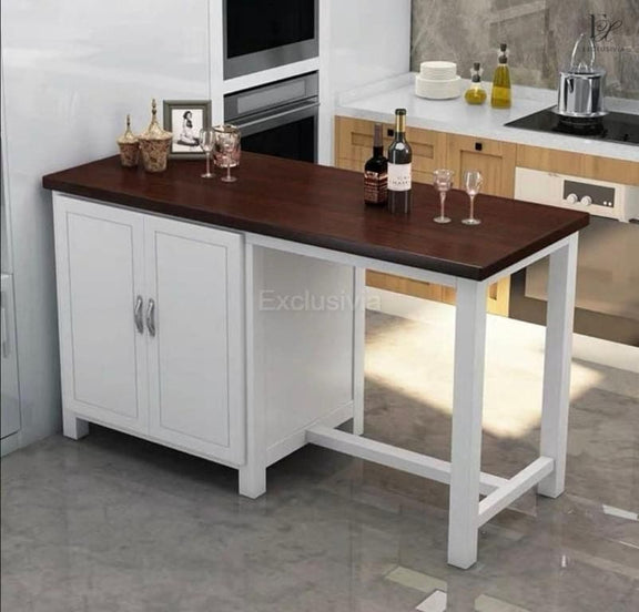 CRESTON Kitchen Island Table - Exclusivia