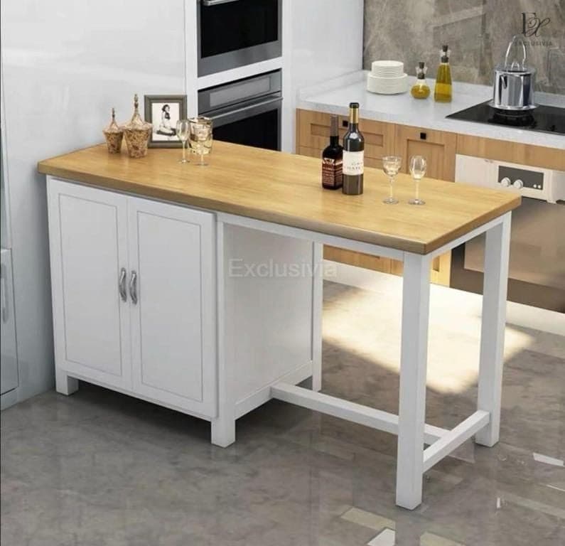 CRESTON Kitchen Island Table - Exclusivia