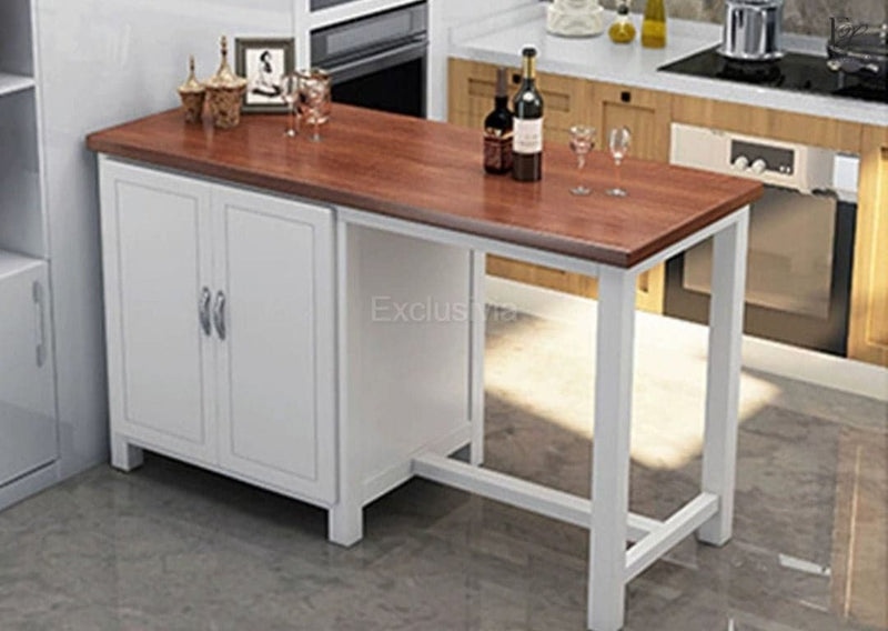 CRESTON Kitchen Island Table - Exclusivia