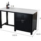 CRESTON Kitchen Island Table - Exclusivia