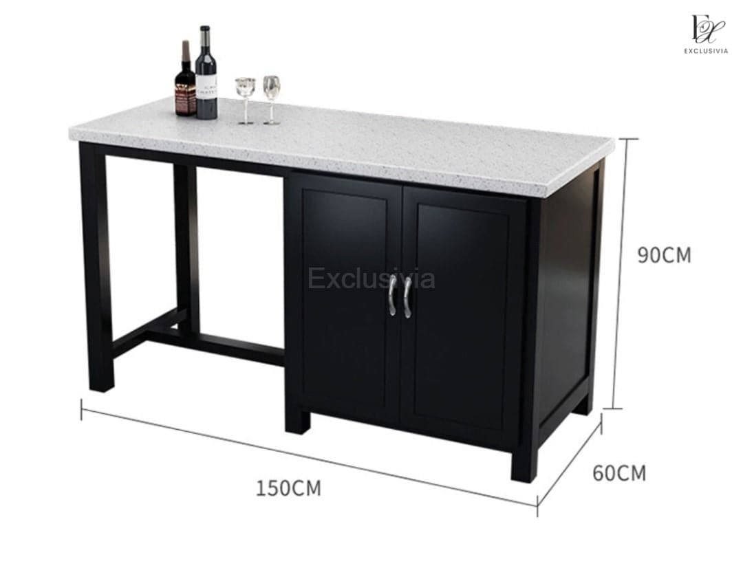 CRESTON Kitchen Island Table - Exclusivia