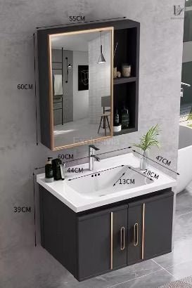 Curla Vanity Cabinet Toilet Sink Mirror - Exclusivia