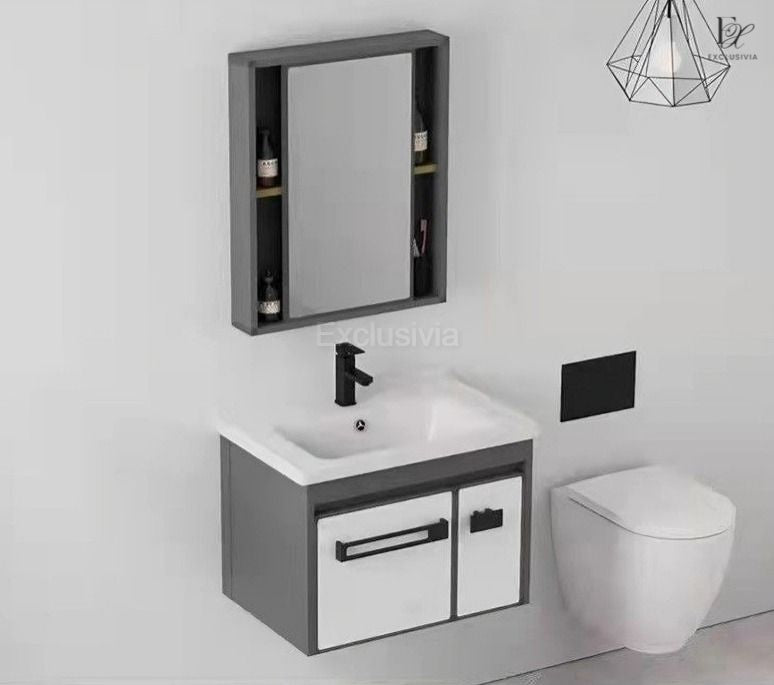 Curla Vanity Cabinet Toilet Sink Mirror - Exclusivia