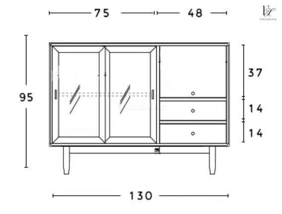 DONO Rattan Cabinet Sideboard - Exclusivia