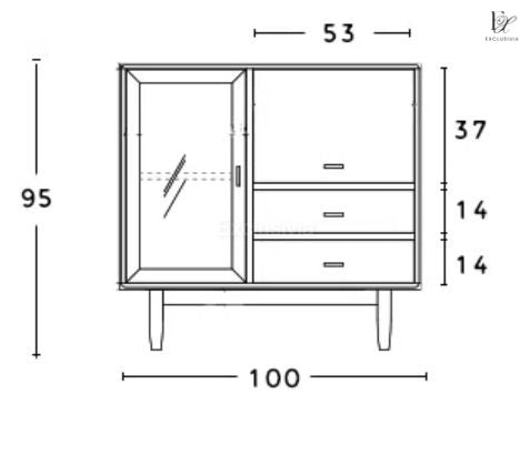 DONO Rattan Cabinet Sideboard - Exclusivia