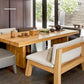 ECHO Scandinavian Pine Wood Dining Table & Bench - Exclusivia