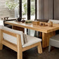 ECHO Scandinavian Pine Wood Dining Table & Bench - Exclusivia