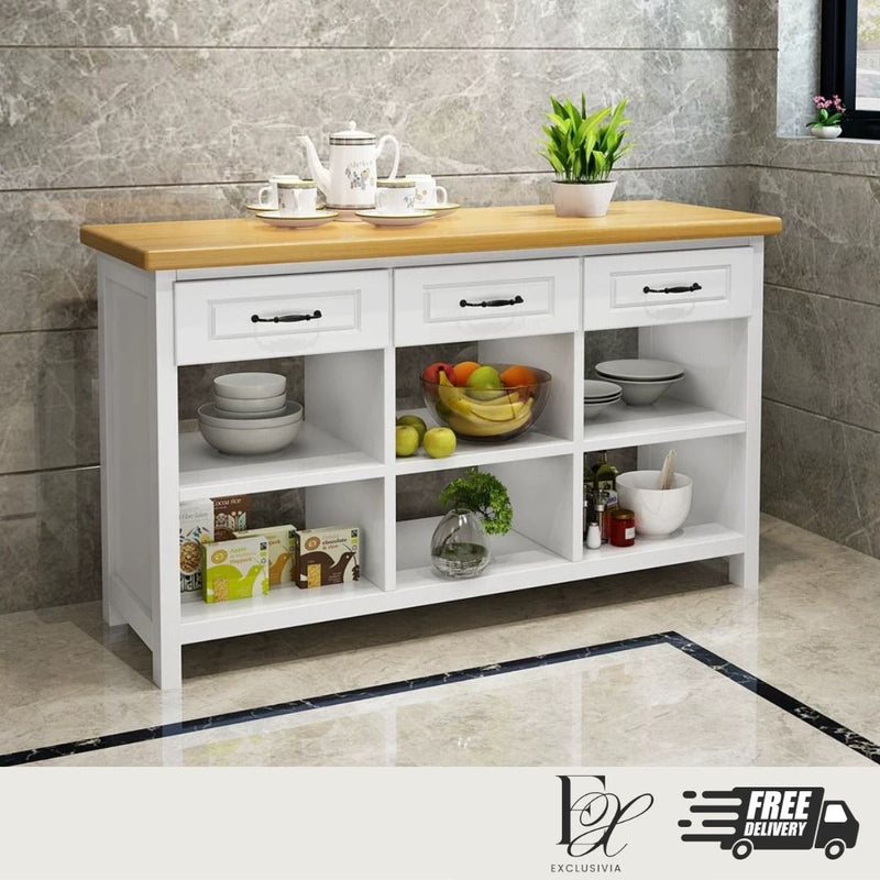 EDEN Kitchen Island Table - Exclusivia