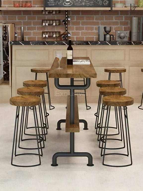 ELYSE Wooden Bar Table Chair - Exclusivia