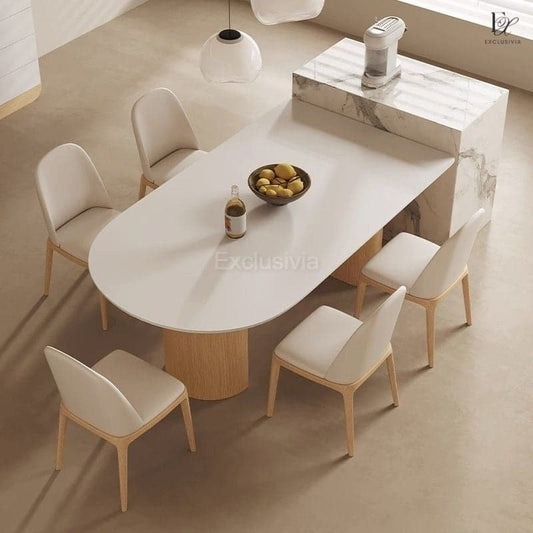 EOQE Dining Table Japandi Solid Wood - Exclusivia