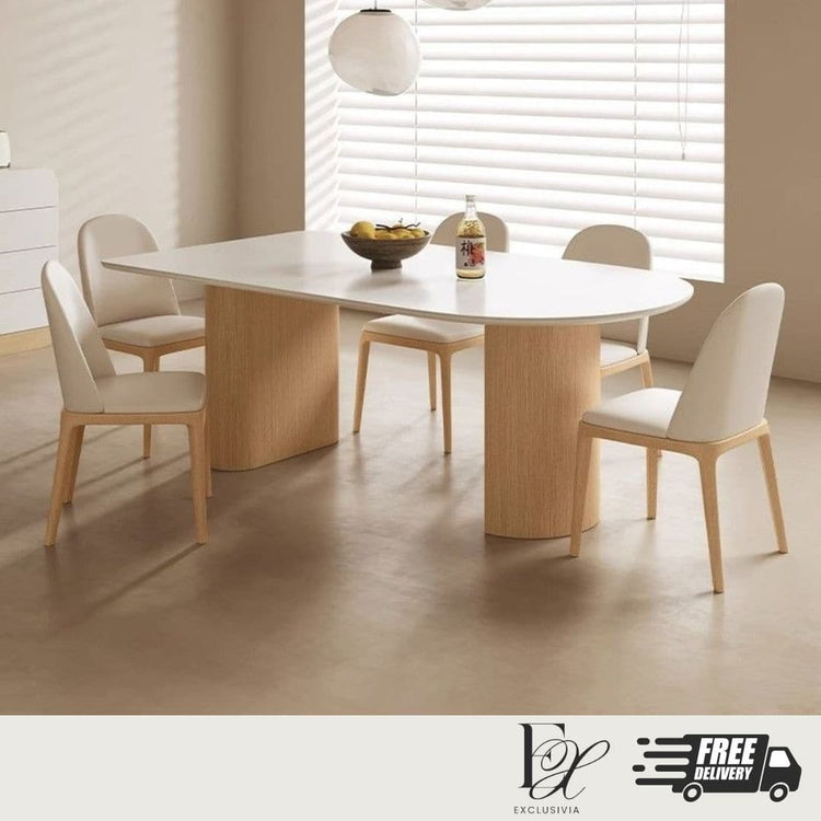 EOQE Dining Table Japandi Solid Wood – Exclusivia