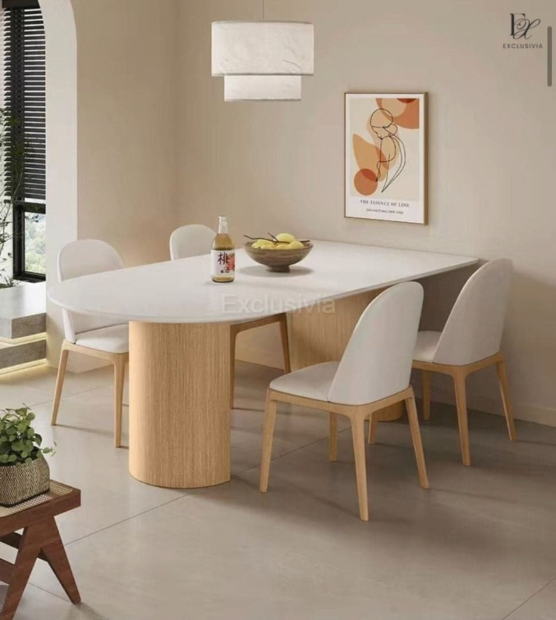 EOQE Dining Table Japandi Solid Wood - Exclusivia