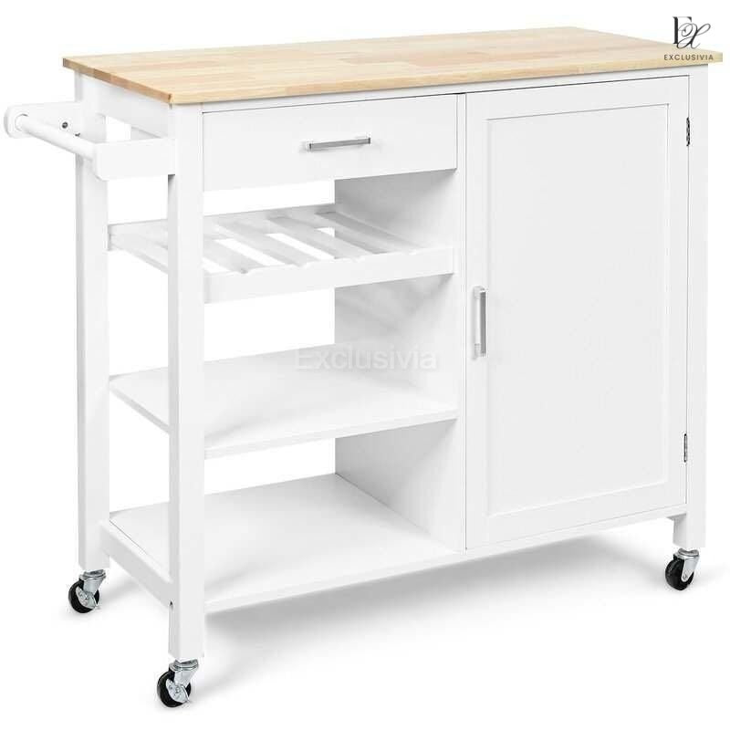 EUREKA Slide Kitchen Island Table - Exclusivia