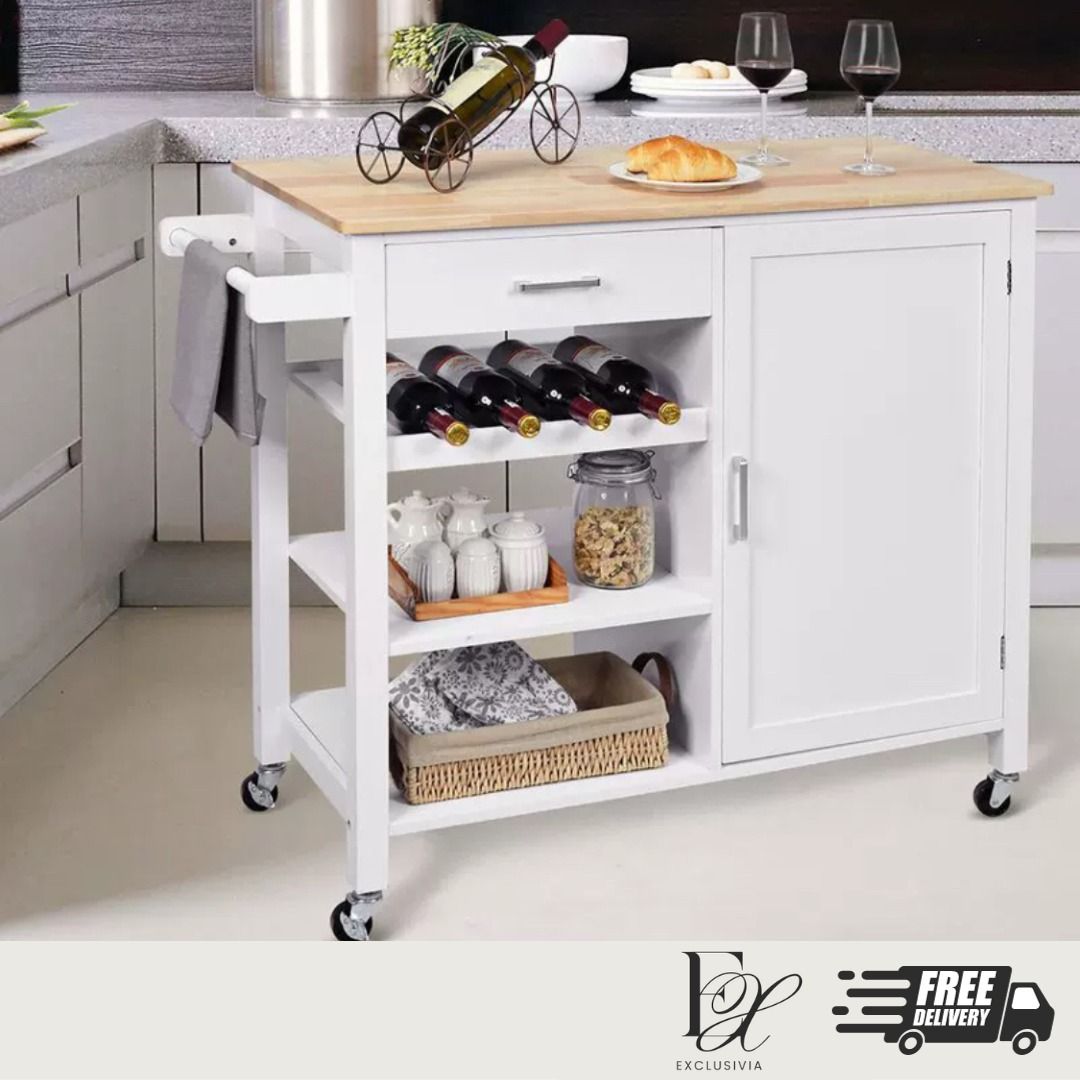 EUREKA Slide Kitchen Island Table - Exclusivia