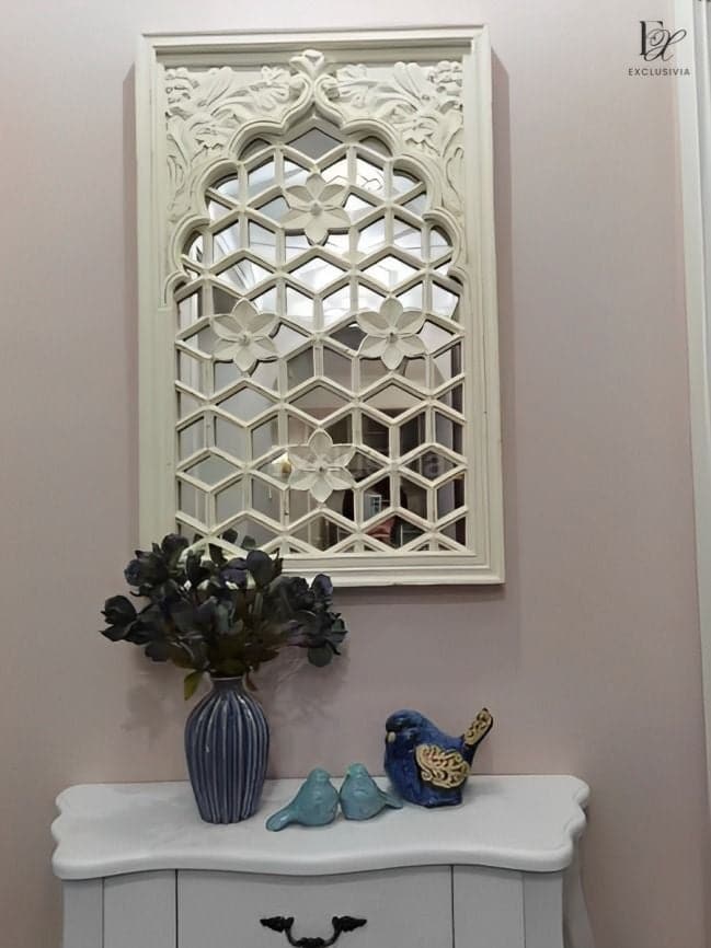 EWIZ French Lattice Wall Mirror Decor - Exclusivia