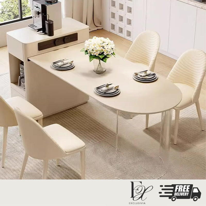 FILLY Minimalist Sintered Stone Dining Table - Exclusivia