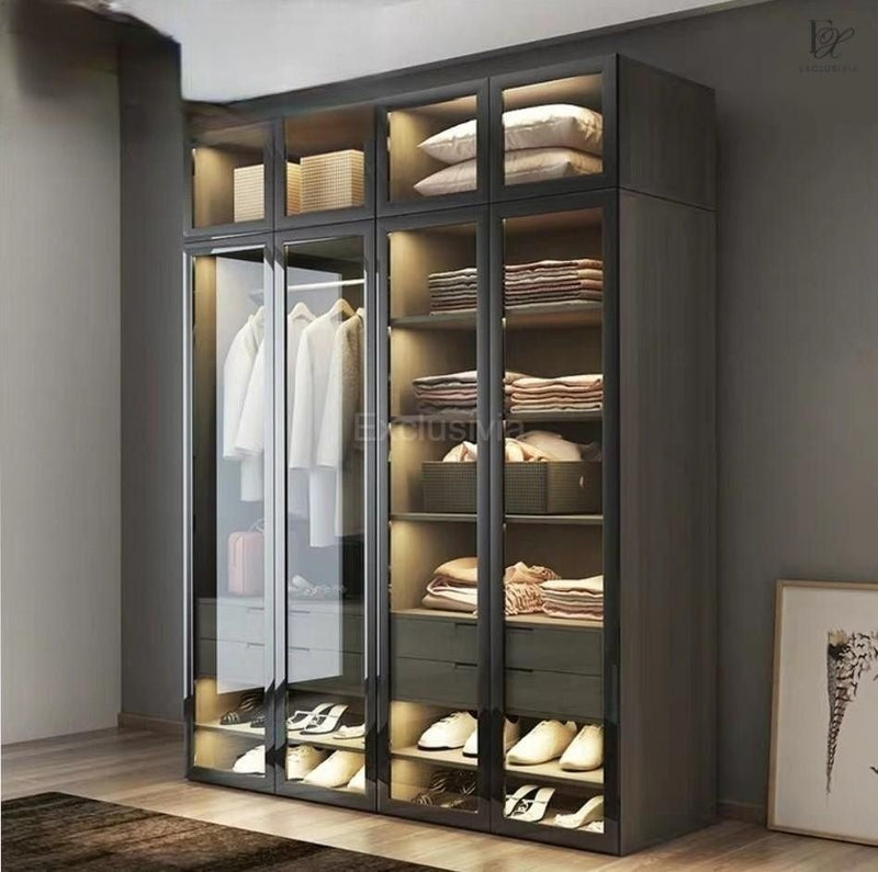 GLADIATOR Modern Glass Wardrobe - Exclusivia