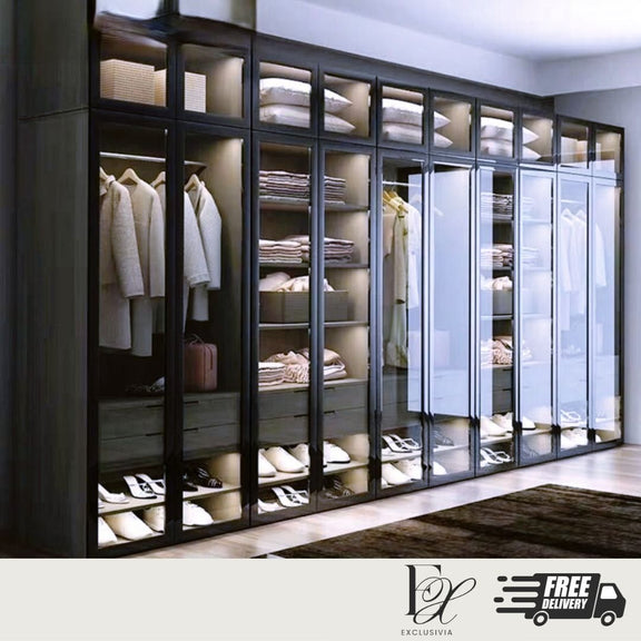 GLADIATOR Modern Glass Wardrobe - Exclusivia